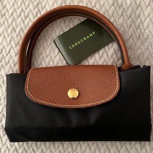 Longchamp LePliage Original New with out tags.Small size top handle tote, Black